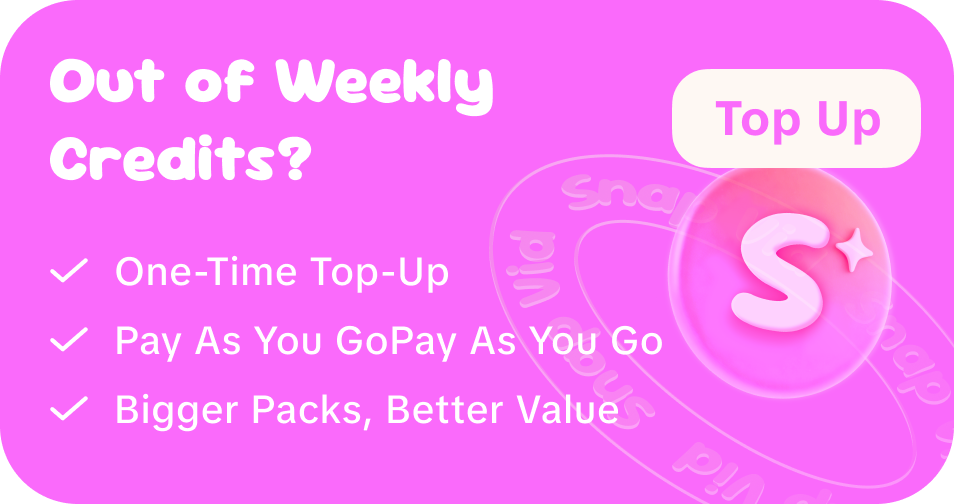 Top up credits